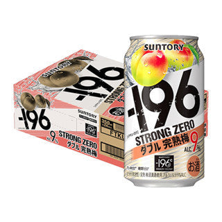 [24 Cans=Carton] Suntory -196 Strong Zero Beer 350ml 9% Lemon Plum Sugar-Free 6% Japan Import