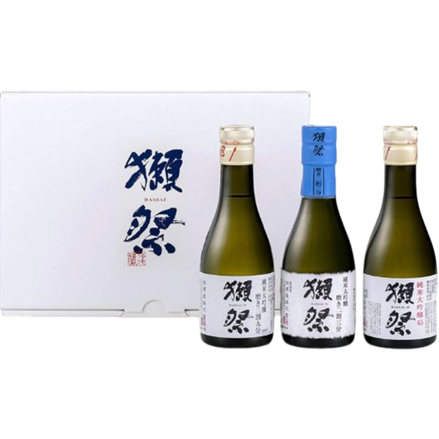Dassai Gift Set Drinking Set 23 39 45 180ml x 3 Bottles Junmai Daiginjo Japanese Sake 獺祭
