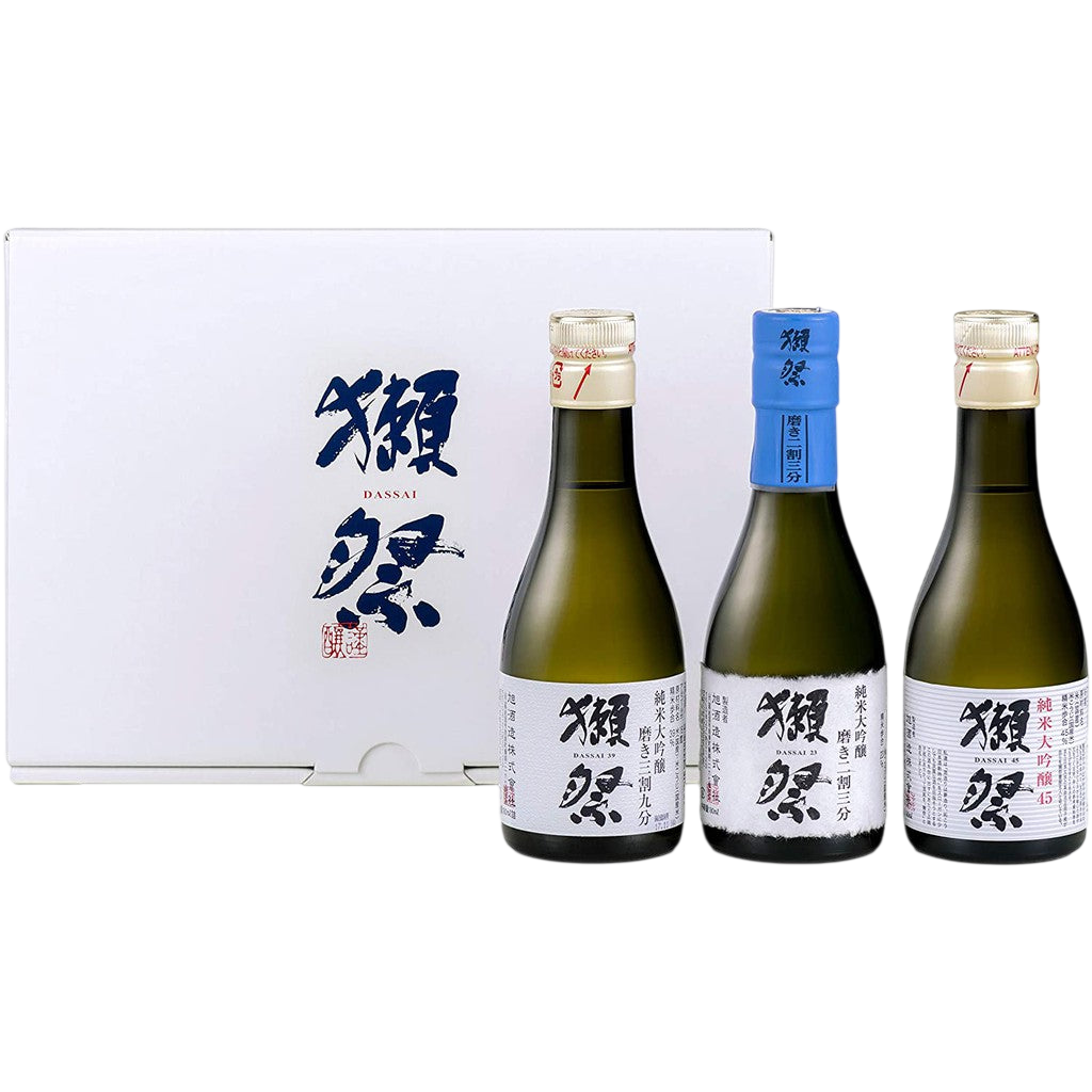 Dassai Gift Set Drinking Set 23 39 45 180ml x 3 Bottles Junmai Daiginjo Japanese Sake 獺祭