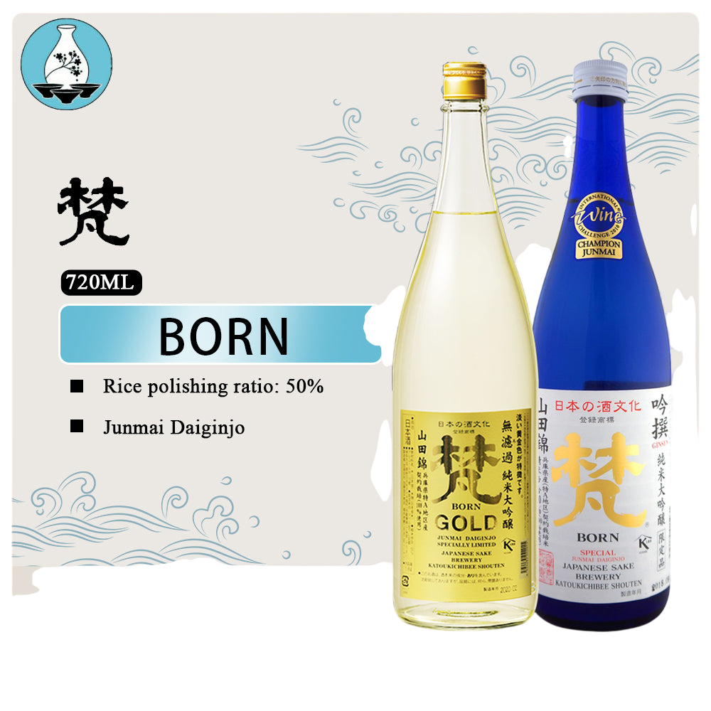 Kato Kichibee Junmai Daiginjyo "Born" Ginsen Gold Muroka Sake 720ml W/ Box -**Champion Wine**梵 吟撰 純米大吟釀