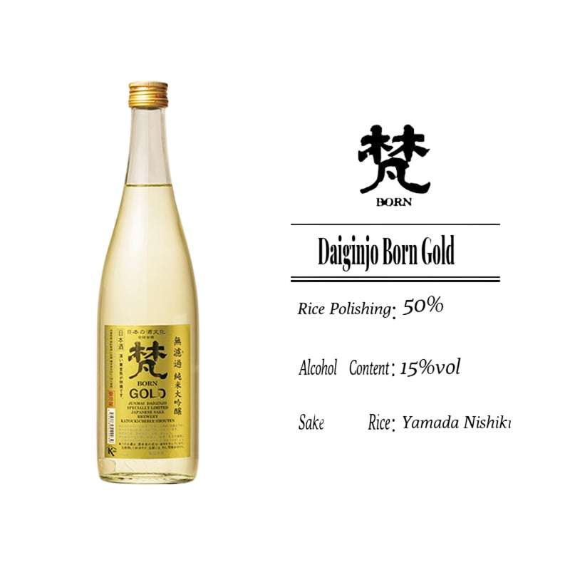 Kato Kichibee Junmai Daiginjyo "Born" Ginsen Gold Muroka Sake 720ml W/ Box -**Champion Wine**梵 吟撰 純米大吟釀