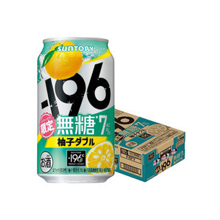 [24 Cans=Carton] Suntory -196 Strong Zero Beer 350ml 9% Lemon Plum Sugar-Free 6% Japan Import