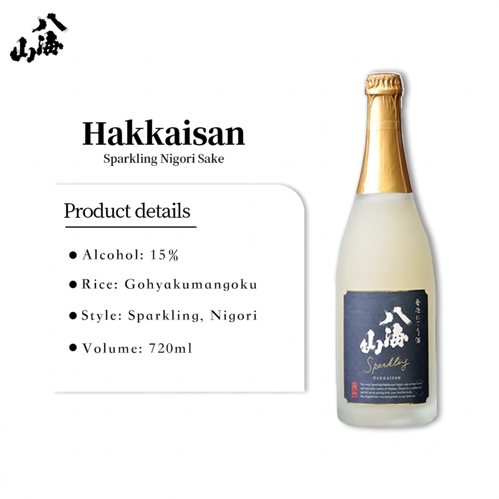 Hakkaisan NIGORI Sparkling Junmai Sake 720ml 15% 八海山 発泡にごり酒 [新潟県]