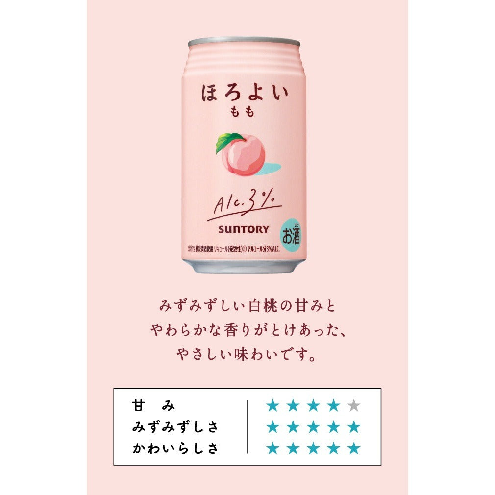 Assorted Suntory Horoyoi Chu-Hi Beer 350ml 3% Grape Umeshu Salty White Grape Cream Soda Lemond Mikan Yuzu Lemon