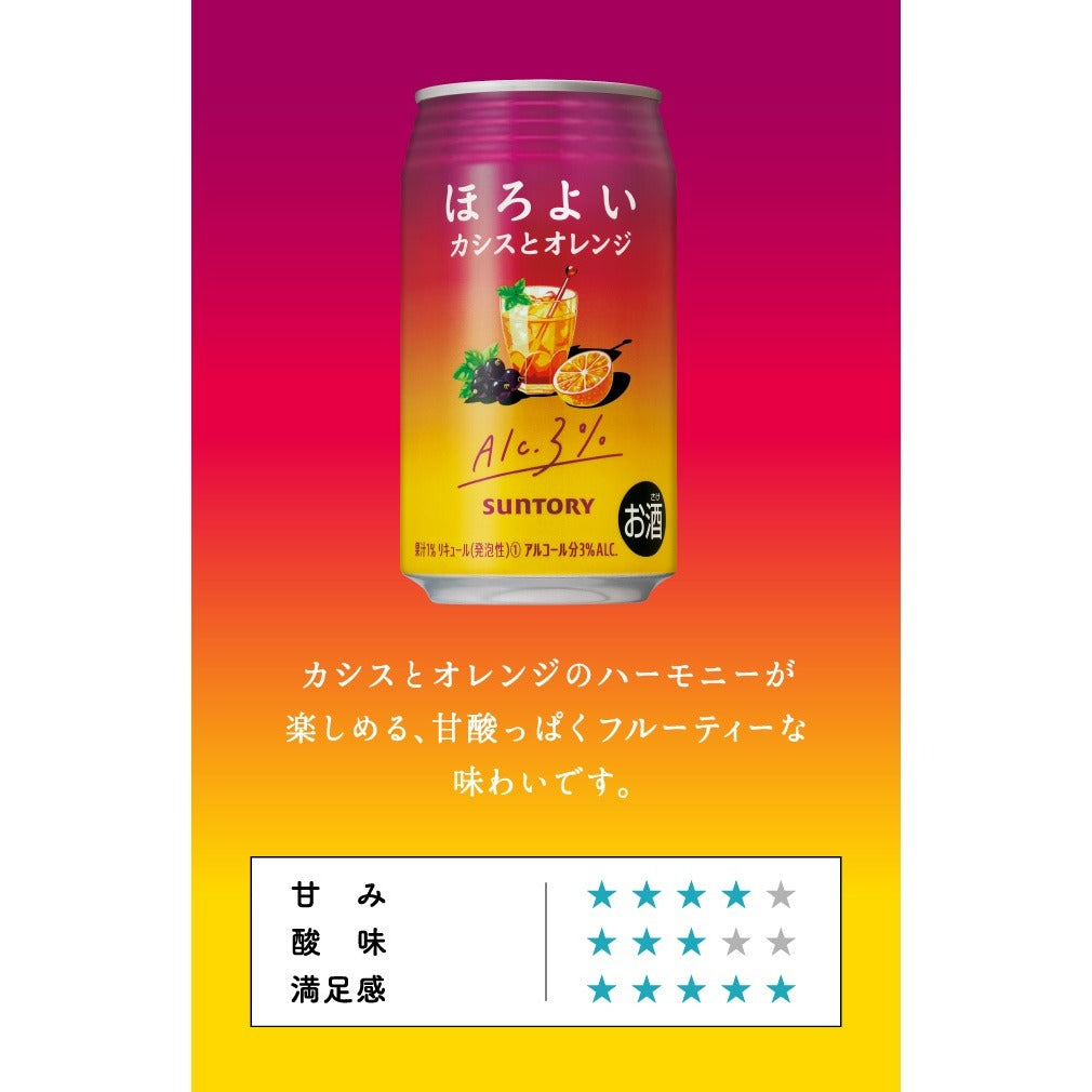 Assorted Suntory Horoyoi Chu-Hi Beer 350ml 3% Grape Umeshu Salty White Grape Cream Soda Lemond Mikan Yuzu Lemon