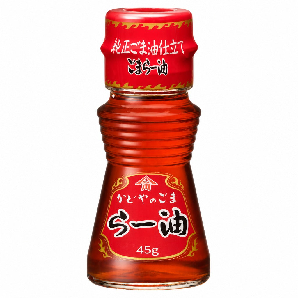 Kadoya Japanese Sesame Oil Collection – Pure Sesame Oil 200g / Sesame Chilli Oil 45g