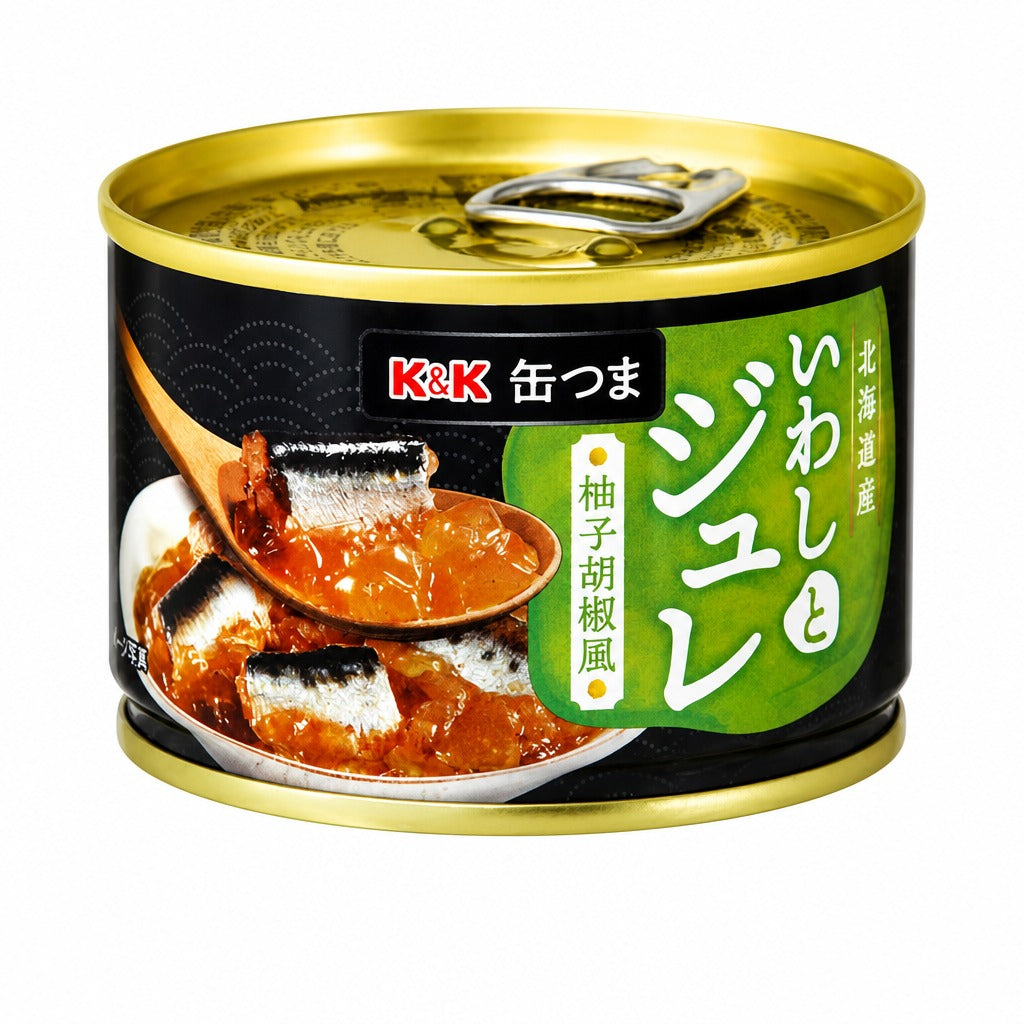 K&K Japanese Sardines Collection – Yuzu Pepper Jelly, Japanese Style & Oil Sardines