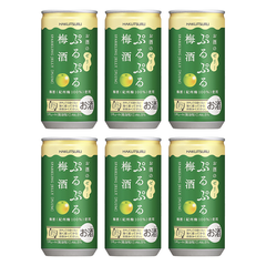 Hakutsuru Puru Puru Sparkling Jelly Sake 190ml 3%Peach Plum Apple Mango Can Japan Import
