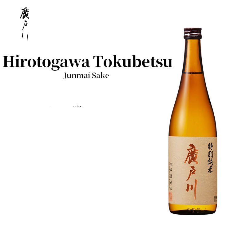 Hirotogawa Tokubetsu Junmai Sake Japanese Junmaishu 16% 720ml 廣戸川 特別純米 (Ranking 22nd in Japan)