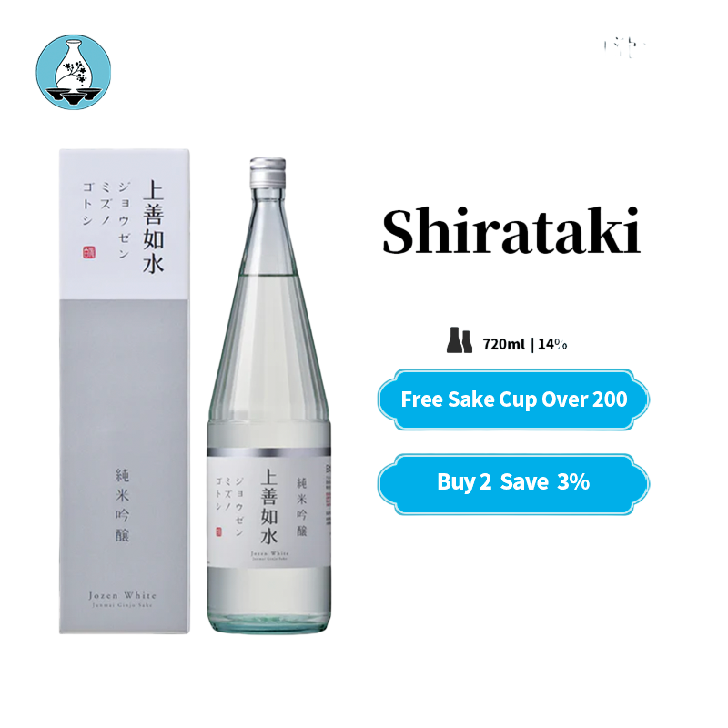 Shirataki Jozen-no-sui Junmai Ginjo Daiginjo Jozen Mizunogotoshi 720ml 14% 白瀧純米大吟醸上善如水