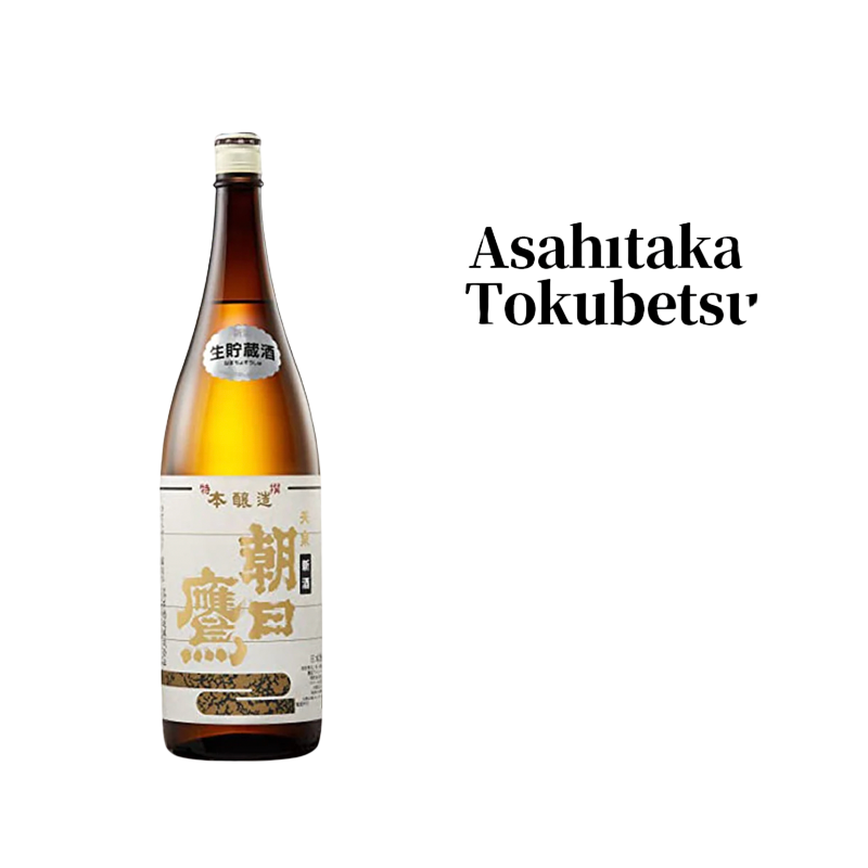 Asahitaka Tokubetsu Honjozo Nama Genshu Sake 1800ml 15%