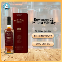 Bowmore 22 Year Old PX Cast Whisky 700ml 49.5% 波摩22年PX雪莉礼盒装桶苏格兰单一麦芽威士忌礼盒装