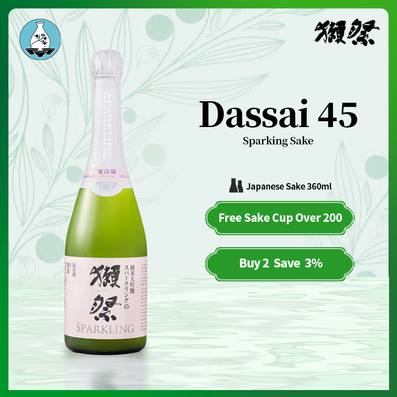 Dassai 45 Sparkling Junmai Daiginjo Sake Japanese Sake 360ml Unique Taste