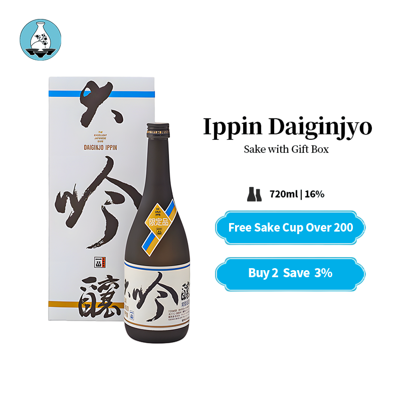 Ippin Daiginjyo Sake with Gift Box 720ml 16%